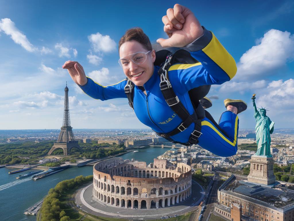 skydiving over iconic landmarks: the ultimate adrenaline rush